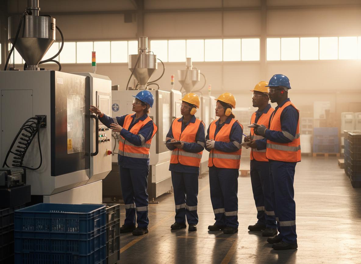 Plastics manufacturing training session at ASTC facility in Pinetown, Durban